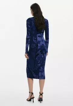 Платье-джемпер FLORAL Desigual, синий