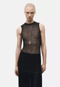 Платье-джемпер GUINEA Mango, черный