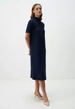 Платье-джемпер HALF TURTLENECK OPENWORK MIDI Jimmy Key, темно-синий