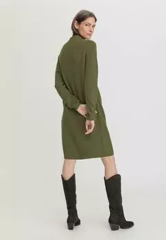 Платье-джемпер hessnatur, зеленый