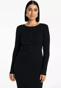 Платье-джемпер ISLA MIDI Z REGULOWANYM DEKOLTEM Nudyess, черный