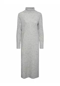 Платье-джемпер JULIANA ROLLNECK Pieces, серый