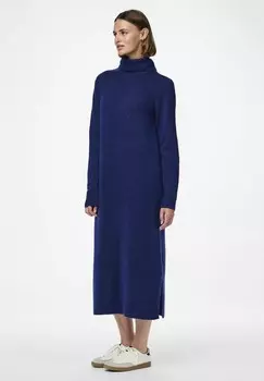 Платье-джемпер JULIANA ROLLNECK Pieces, синий