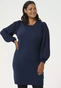 Платье-джемпер Kaffe Curve, темно-синий