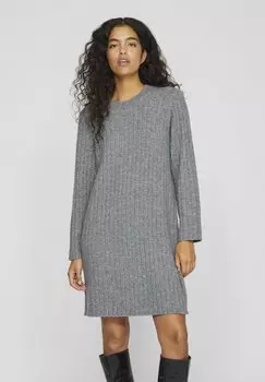 Платье-джемпер LANGARM VILA, темно-серый