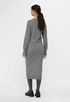 Платье-джемпер LANGRMELIGES Object, серый