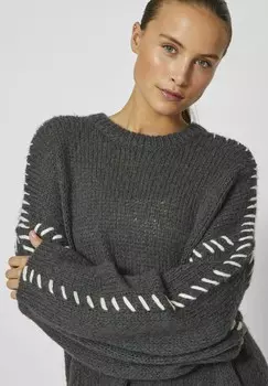 Платье-джемпер LANGRMELIGES VILA, темно-серый