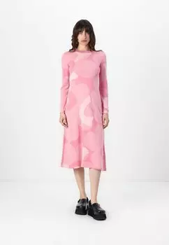 Платье-джемпер LEIKKUU UNIKKO DRESS Marimekko, розовый