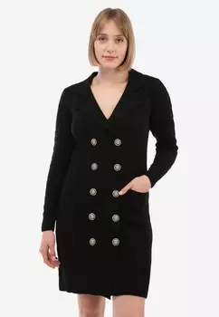 Платье-джемпер LONG WITH BUTTON CLOSURE Felix Hardy, черный