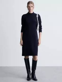 Платье-джемпер mariscal Mango, темно-синий
