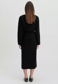 Платье-джемпер MIDI hessnatur, черный