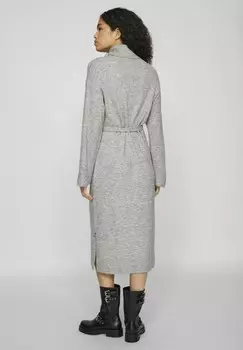 Платье-джемпер MIDI ROLLKRAGEN VILA, серый