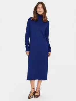Платье-джемпер миди с круглым вырезом mila roll Saint Tropez, цвет Midnight Sail
