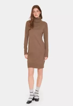 Платье-джемпер MILA ROLLNECK Saint Tropez, темно-коричневый