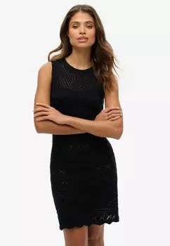 Платье-джемпер MINI Superdry, черный