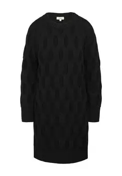 Платье-джемпер MIT CREW NECK s.Oliver, черный