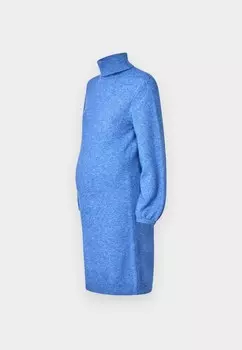 Платье-джемпер MLANYA ROLL NECK DRESS MAMALICIOUS, синий