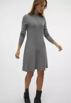 Платье-джемпер NANCY KURZES Vero Moda, цвет Mottled Grey