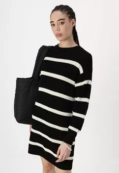 Платье-джемпер NMMAYSA NECK DRESS Noisy May, бежевый