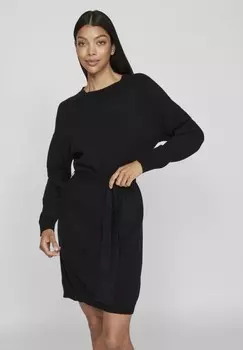 Платье-джемпер O-NECK VILA, черный