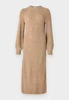 Платье-джемпер OBJDITTE MIDI DRESS Object, коричневый