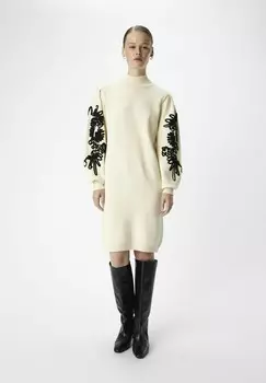 Платье-джемпер OBJJOANA Object, бежевый