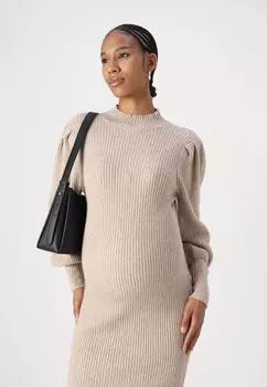 Платье-джемпер OLMKATIA DRESS ONLY MATERNITY, светло-коричневый