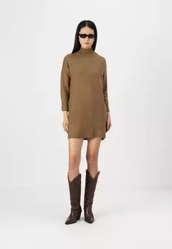 Платье-джемпер ONLALEXA BUTTON DRESS ONLY, коричневый