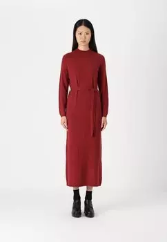 Платье-джемпер ONLLEVA LONG BELT DRESS ONLY, красный