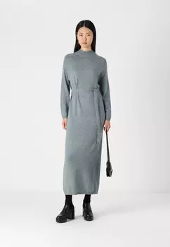 Платье-джемпер ONLLEVA LONG BELT DRESS ONLY, темно-зеленый