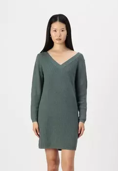 Платье-джемпер ONLMELTON LIFE HIGH LOW DRESS ONLY, темно-зеленый