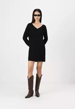 Платье-джемпер ONLMELTON LIFE HIGH LOW DRESS ONLY, черный