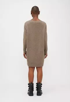 Платье-джемпер ONLRICA LIFE BOATNECK DRESS ONLY Petite, светло-коричневый