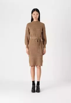 Платье-джемпер ONLTHILDE LIFE DRESS ONLY, коричневый