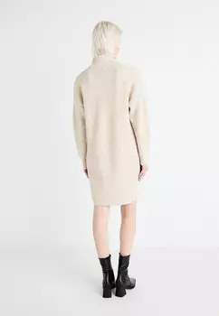 Платье-джемпер ONLTOKYO ZIP DRESS ONLY, бежевый