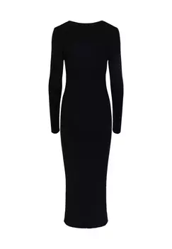Платье-джемпер PCMIRA DRESS Pieces, черный