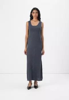 Платье-джемпер PCSCOUT O NECK LONG DRESS Pieces, темно-синий