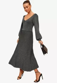 Платье-джемпер PETITE FIT V NECK Friends Like These, серый