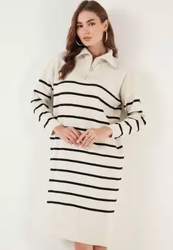 Платье-джемпер REGULAR FIT LELA, бежевый