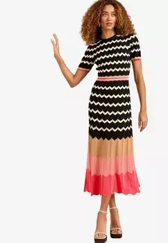 Платье-джемпер REGULAR FIT -SHORT SLEEVE Love & Roses, черный