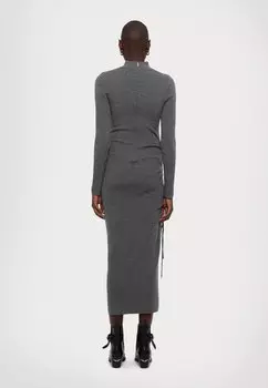 Платье-джемпер RUCHED MIDI DRESS MICHAEL Michael Kors, серый
