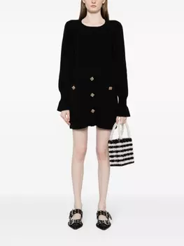 Платье-джемпер с пуговицами b+ab, черный