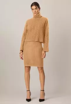 Платье-джемпер SET Apart, цвет Cognac