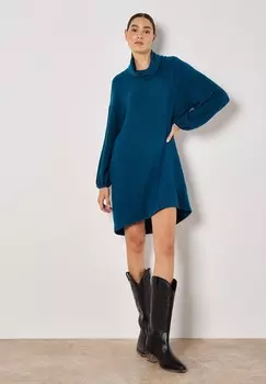 Платье-джемпер SOFT Apricot, бирюзовый