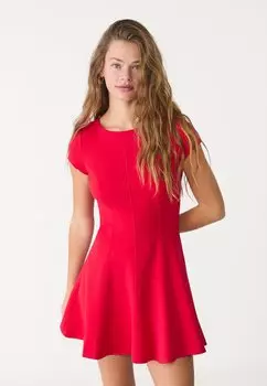 Платье-джемпер Stradivarius, красный