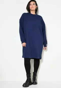 Платье-джемпер STRETCH Studio Untold, темно-синий