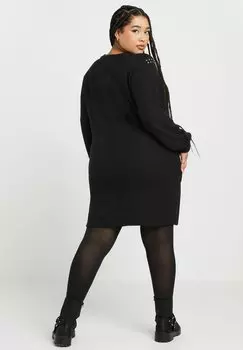 Платье-джемпер STUD Yours Clothing, антрацит