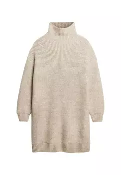 Платье-джемпер Superdry, светло-серый