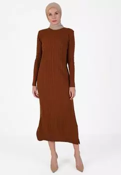 Платье-джемпер TAVIN Modanisa, оранжевый