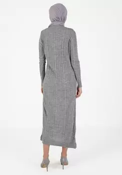 Платье-джемпер TAVIN Modanisa, серый